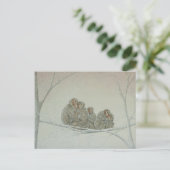 Schnee unter postkarte (Stehend Vorderseite)