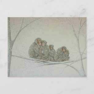Schnee unter postkarte