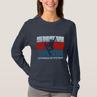 Schnee, Utah, Schnee, Glück für sie am Höhepunkt T-Shirt