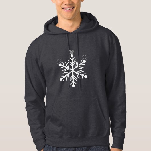 Schnee verbreitet Glück Hoodie (Vorderseite)