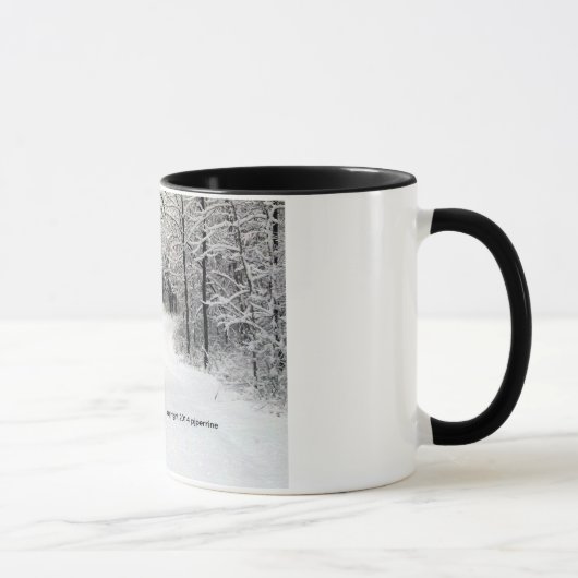 Schnee-Verkrusteter Weg Tasse (Rechts)