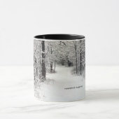 Schnee-Verkrusteter Weg Tasse (Zentrum)