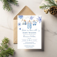Schnee verliebt Schneeflocken Winter-Baby-Party