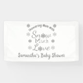 Schnee viel Liebe Kinderdusche Banner (Horizontal)