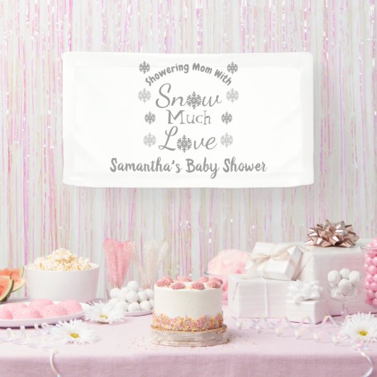 Schnee viel Liebe Kinderdusche Banner (Party)