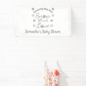 Schnee viel Liebe Kinderdusche Banner (InSitu)