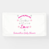 Schnee viel Liebe Kinderdusche Banner (Horizontal)