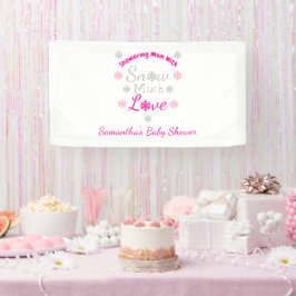 Schnee viel Liebe Kinderdusche Banner