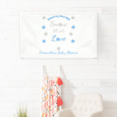 Schnee viel Liebe Kinderdusche Banner (Insitu)