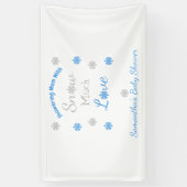 Schnee viel Liebe Kinderdusche Banner (Vertikal)