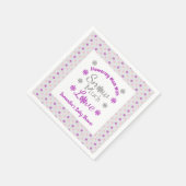 Schnee viel Liebe Kinderdusche Serviette (Ecke)
