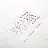 Schnee viel Liebe Schneeflocke Winterwochenende Br Folieneinladung (Gedreht)