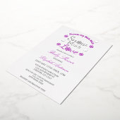 Schnee viel Liebe Winter Snowflake Babydusche Folieneinladung (Gedreht)