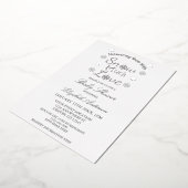 Schnee viel Liebe Winter Snowflake Babydusche Folieneinladung (Gedreht)