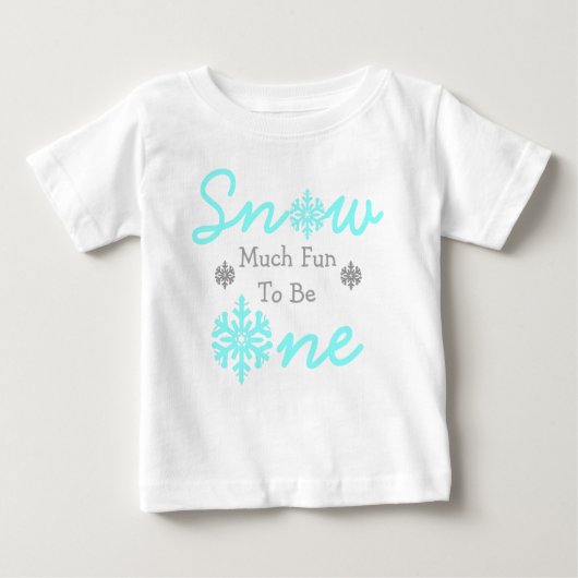 Schnee viel Spaß als ein Baby T-shirt (Vorderseite)