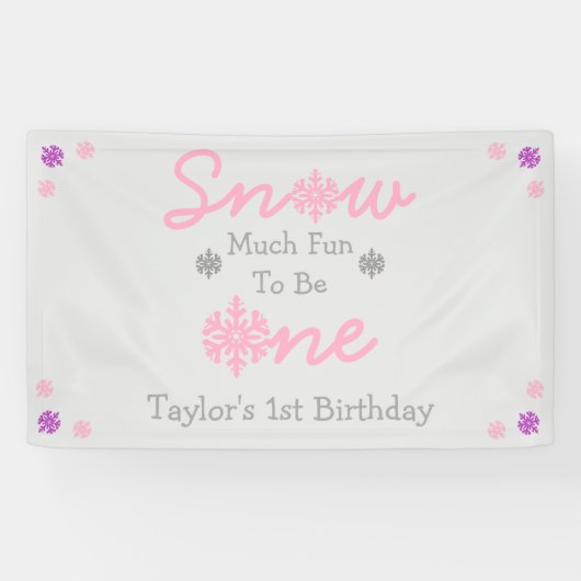 Schnee viel Spaß als ein Banner (Horizontal)