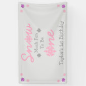 Schnee viel Spaß als ein Banner (Vertikal)