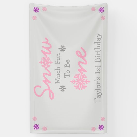 Schnee viel Spaß als ein Banner (Vertikal)