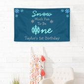 Schnee viel Spaß als ein Banner (Insitu)