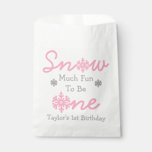 Schnee viel Spaß als ein Geschenktütchen (Vorderseite)