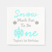 Schnee viel Spaß als ein Serviette (Vorderseite)