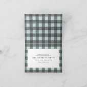 Schnee viel Spaß Foto Skript Text und Tartan Famil (Innenseite)