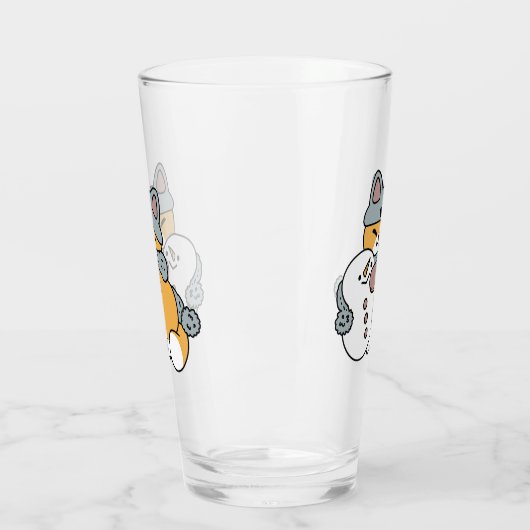 Schnee viel Spaß Katze Winterurlaub Design Glas (Links)