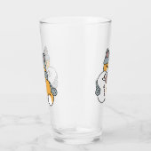 Schnee viel Spaß Katze Winterurlaub Design Glas (Rechts)