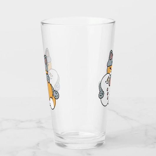 Schnee viel Spaß Katze Winterurlaub Design Glas (Rechts)