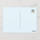 Schnee viel Spaß Katze Winterurlaub Design Postkarte (Rückseite)