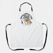 Schnee viel Spaß Katze Winterurlaub Design Schürze (Vorderseite)