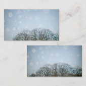 Schnee-Visitenkarte Visitenkarte (Vorne/Hinten)