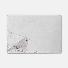 Schnee-Vogel Post-it Klebezettel