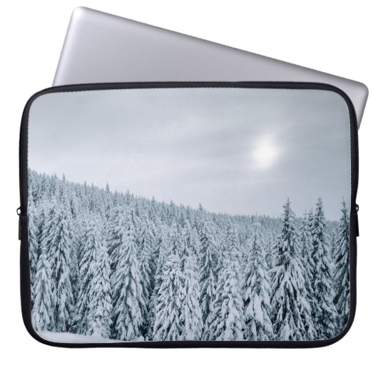 SCHNEE WÄHREND DES TAGES LAPTOPSCHUTZHÜLLE (Vorderseite)