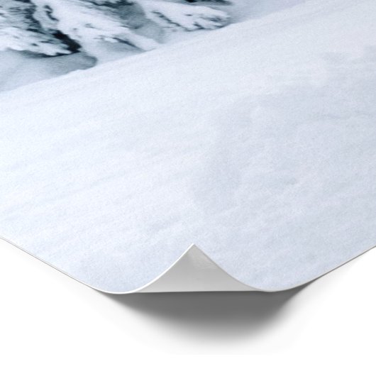 SCHNEE WÄHREND DES TAGES POSTER (Ecke)