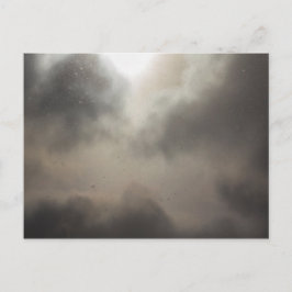 Schnee während eines teilweise bewölkten Tages Postkarte