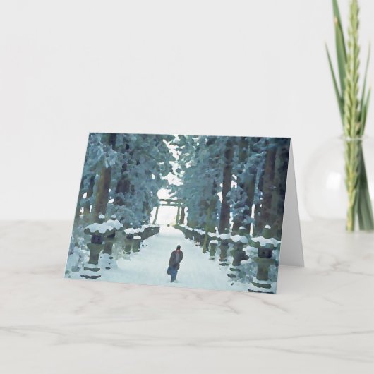 Schnee-Weg Karte (Vorderseite)