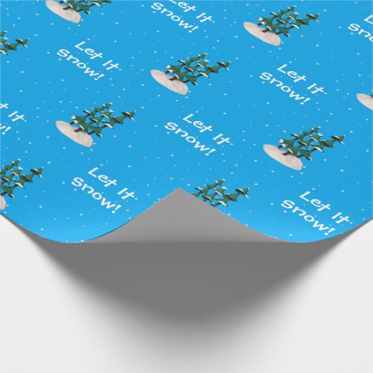 Schnee Weihnachten Weihnachtsfeiertag Papier Geschenkpapier (Ecke)