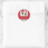 Schnee - Weihnachtsgeschenke Runder Aufkleber (Tasche)