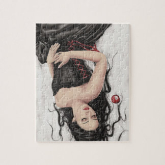 Schnee-Weiß-Fall-Puzzlespiel Puzzle