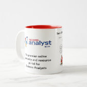 Schnee weiß und die 7 Geschäfts-Analytiker-Tasse Zweifarbige Tasse (Vorderseite Links)