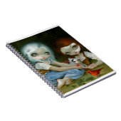 "Schnee-Weiß-und Rosen-Rot-" Notizbuch Notizblock (Rechte Seite)