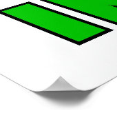 SCHNEE WEISSE INDICA POSTER (Ecke)