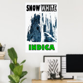 SCHNEE WEISSE INDICA POSTER (Heimbüro)