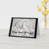 Schnee, wie ich vergessen würde, euch glücklichen karte (Gelbe Blume)