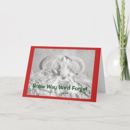 Schnee, wie wir vergessen, dir frohe Weihnachten z (Vorderseite)