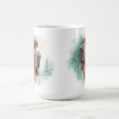 SCHNEE WINTER BLOODHOUND HUNDE-GESICHT KAFFEETASSE (Mittel)