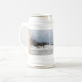 Schnee, Winter, British Columbia, Kanada Bierglas (Vorderseite Links)