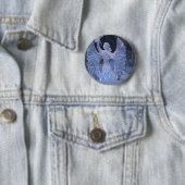 Schnee-Winter-Skulpturengel Christentums-Glaube Button (Beispiel)