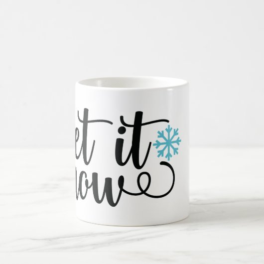 Schnee, Winter und Schneedecke Tasse (Mittel)